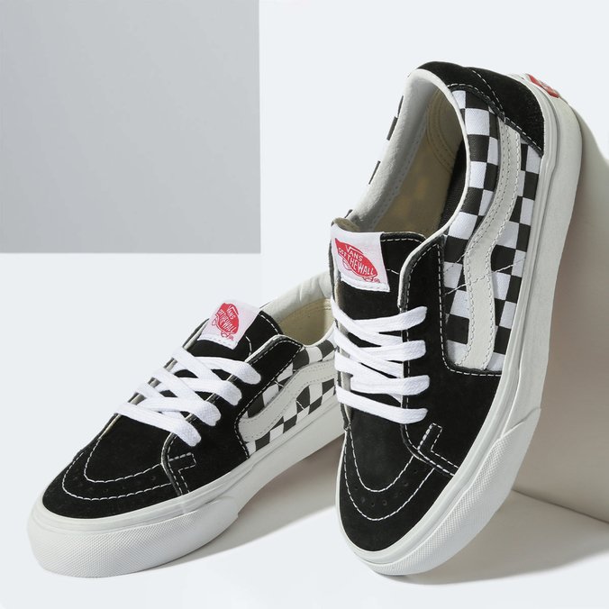 T nis Sk8 Low Black Checkerboard Vans