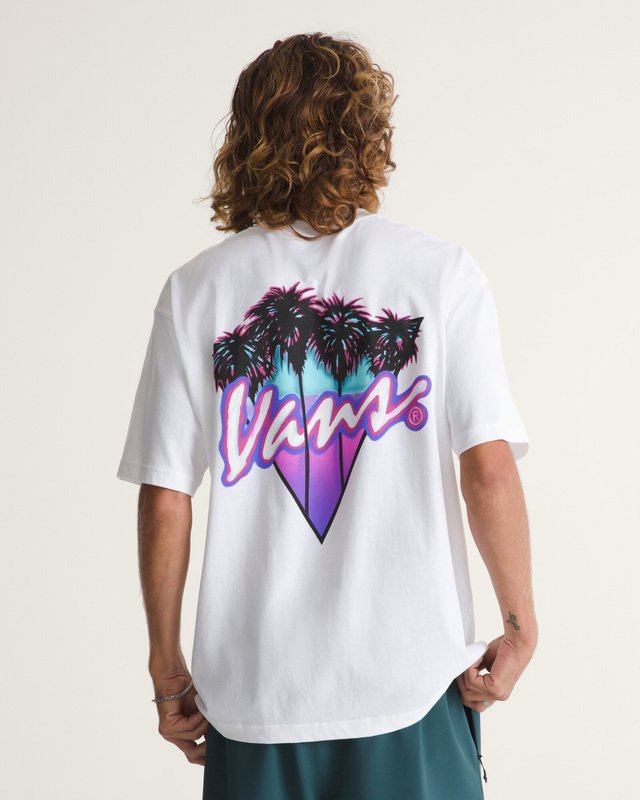 Camiseta Manga Curta Plam Drive White