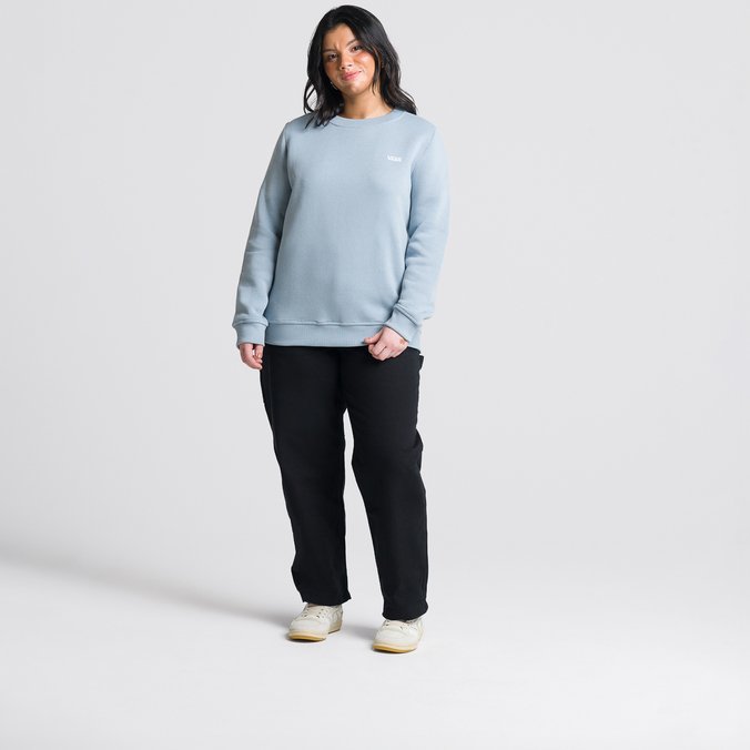 Moletom Flying V Classic Crew Dusty Blue