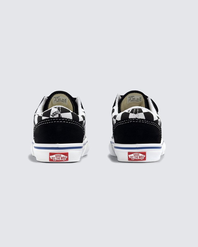 Tênis Old Skool Logo Check Black White Infantil