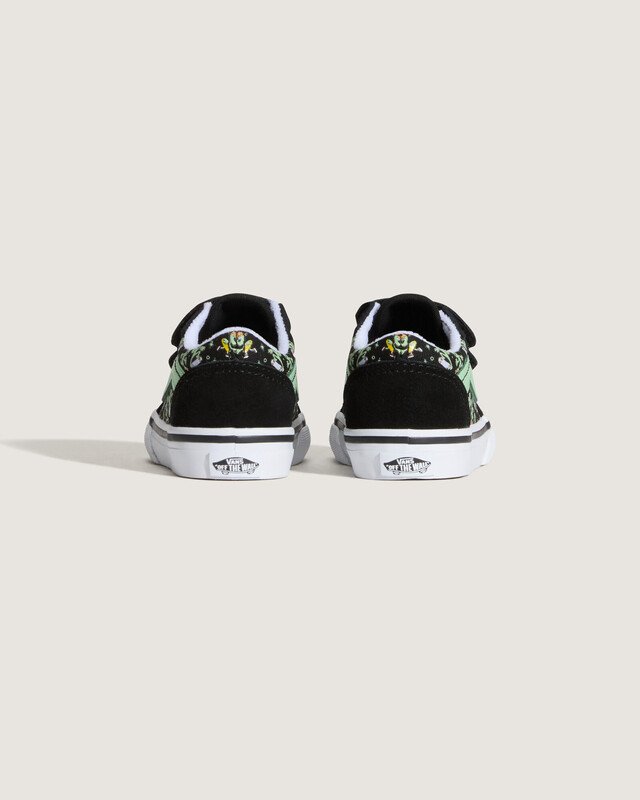 Tênis Old Skool Kids Glow Cosmic Cruisers Black Green Infantil