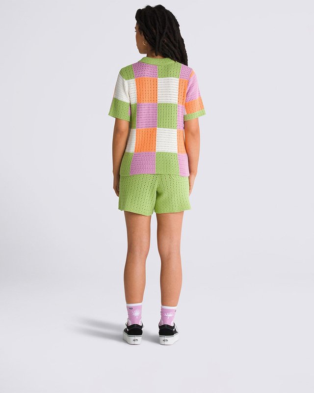 Casaco Morrison Checker Sweater S. Hero Sport Low Leaf Green | Vans