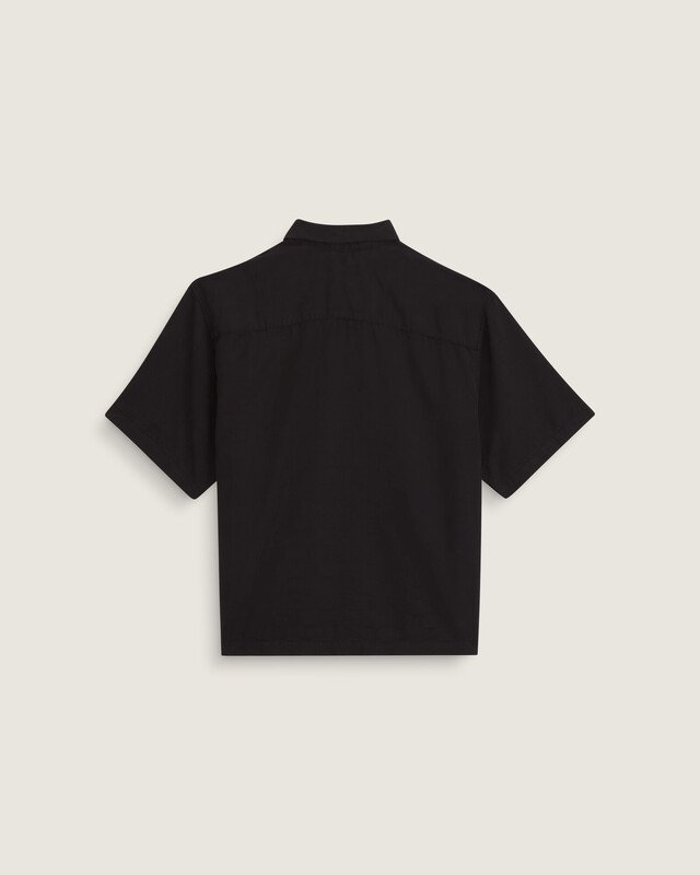 Camisa Manga Curta Van Doren Tencel Check Black