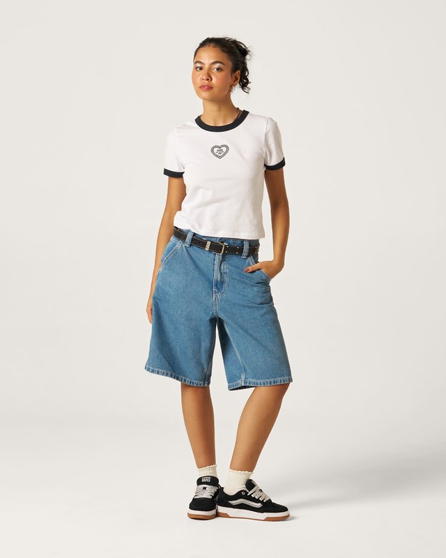 Camiseta Manga Curta Lacey Daze White