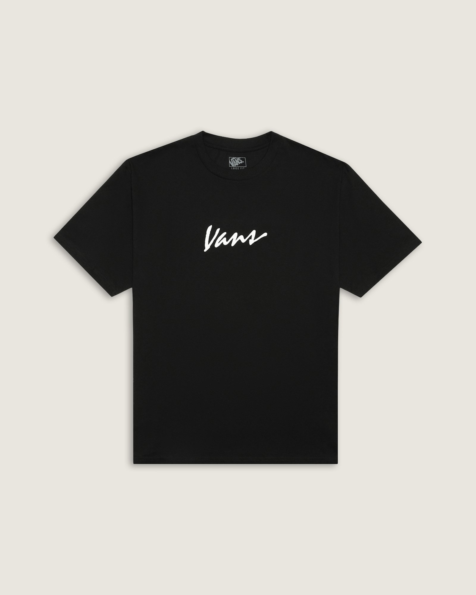 Camiseta Classic Script Ss Black White | Vans