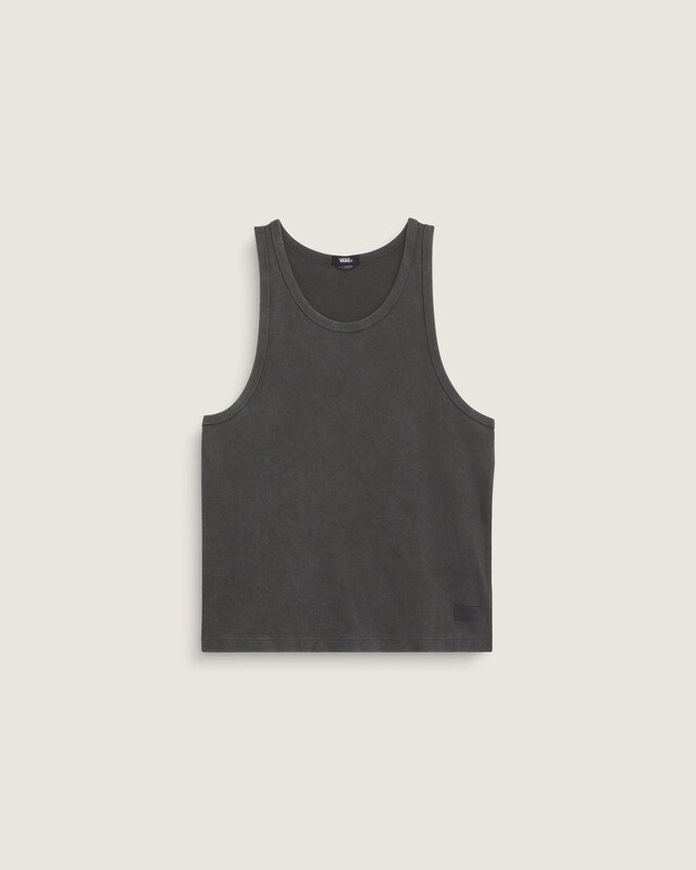 Regata Waffle Tank Faded Black