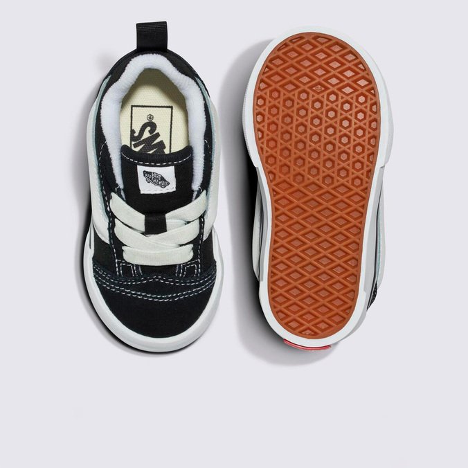 Tênis Knu Skool Elastic Lace Infantil Black True White