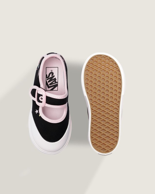 Tênis Mary Jane Mermaid Black Pastel Pink Infantil