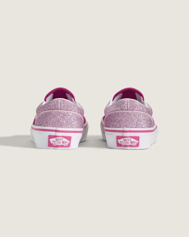Tênis Slip-On Kids Glitter Rasp Raspberry Rose Infantil