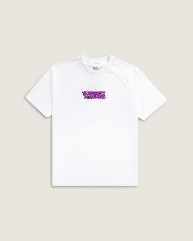 Camiseta Manga Curta Bubble Vans White Infantil