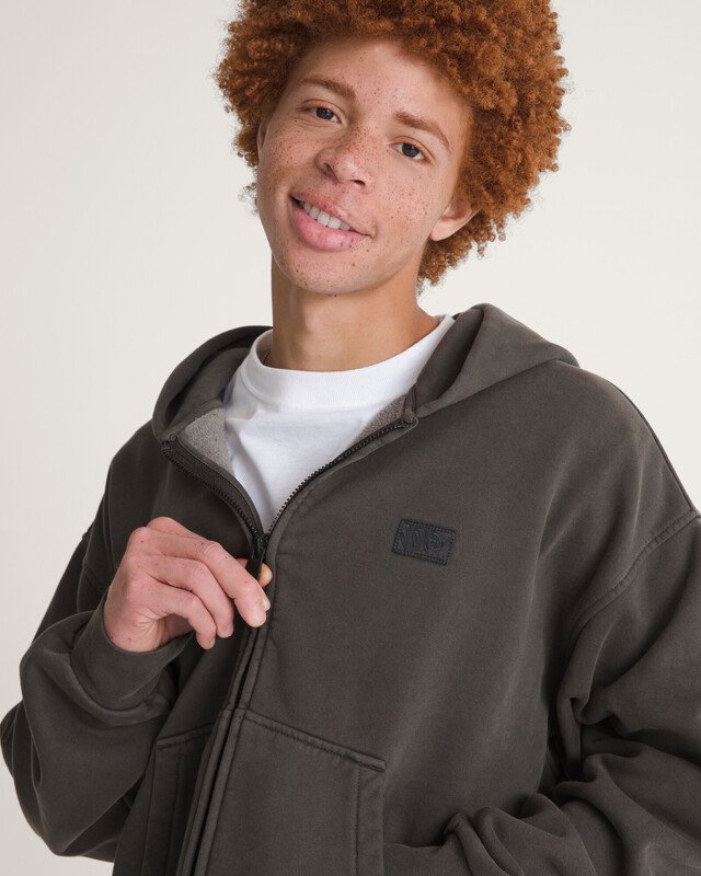 Moletom Premium Full Zip Faded Black