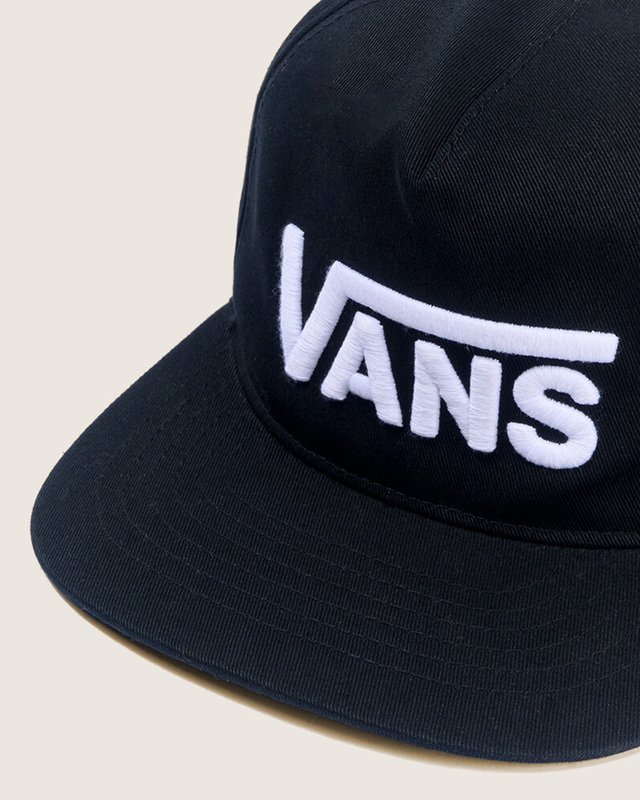 Boné Drop V Logo Snapback Black