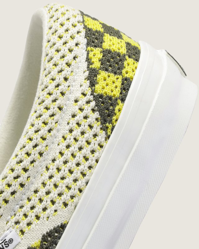 Tênis Slip-On Checkerboard Black Yellow