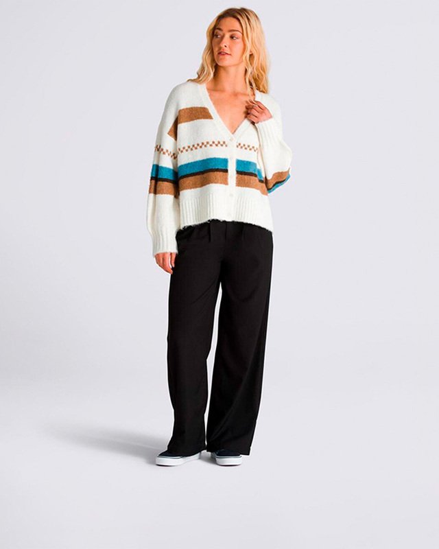Casaco Valerie Stripe Cardigan Upland Marshmallow