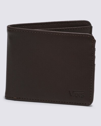 A Drop V Bi-Fold da Vans é uma carteira com duas dobras feita de 100% poliuretano. Possui logo Vans OTW em baixo-relevo.