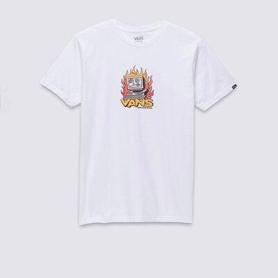 Tradição e originalidade estão presentes na cultura Vans. A Camiseta Digital Repair Ss Nostalgic Digital White é um clássico Vans. Na cor branca, de manga curta, ela é confeccionada em tecido 100% algodão. Traz estampa descontraída de um computador em chamas, com assinatura Vans colorida, centralizada na altura do peito, em silk à base d’água. Com gola redonda, traz etiqueta tecida Vans aplicada na manga. Autenticidade Vans para todos os momentos.
