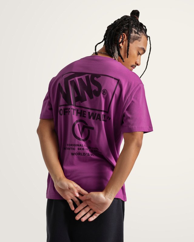 Camiseta Manga Curta Stacked Hi Mystic Mulberry