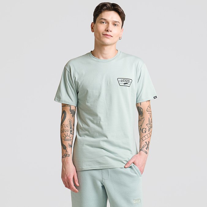 Camiseta Full Patch Back SS Gray Mist Black