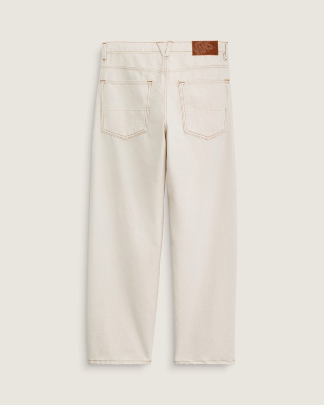 Calça Lx Check 5 Loose Denim Natural Seed 