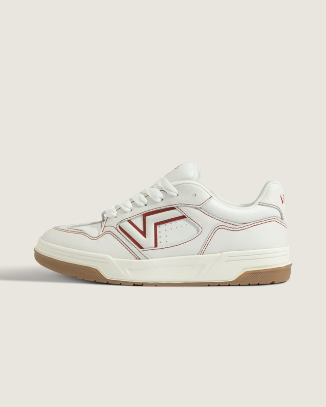 Tênis Upland Contrast Stitch White Red
