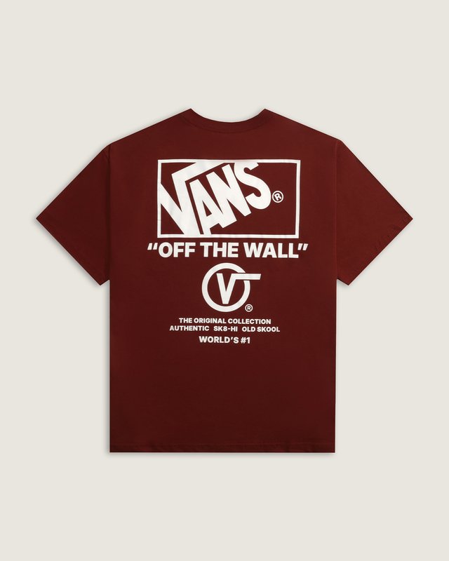 Camiseta Manga Curta Stacked Hi  Bordeaux