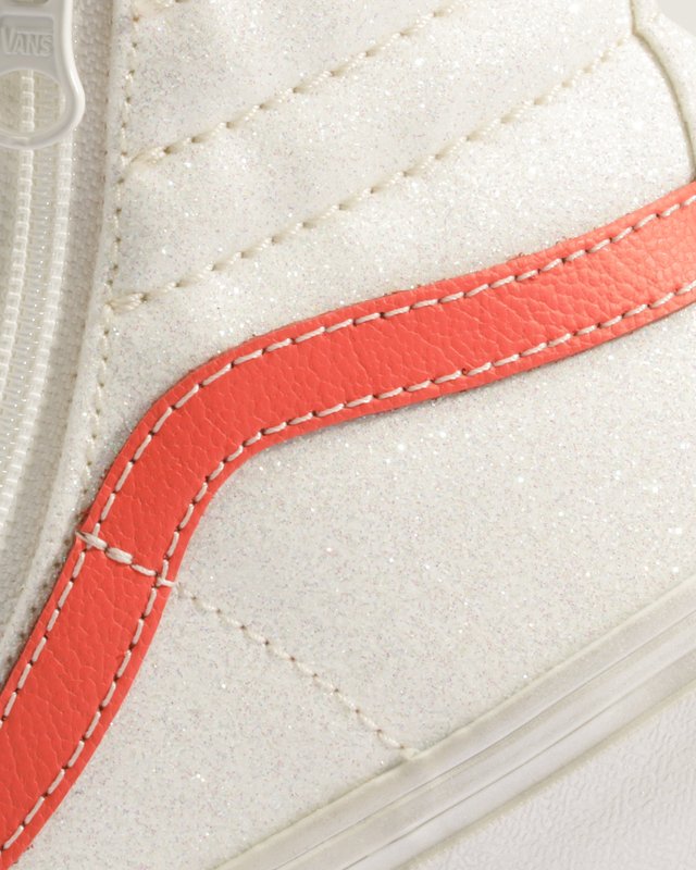 Tênis Sk8-Hi Glitter Pearl White Pink Infantil