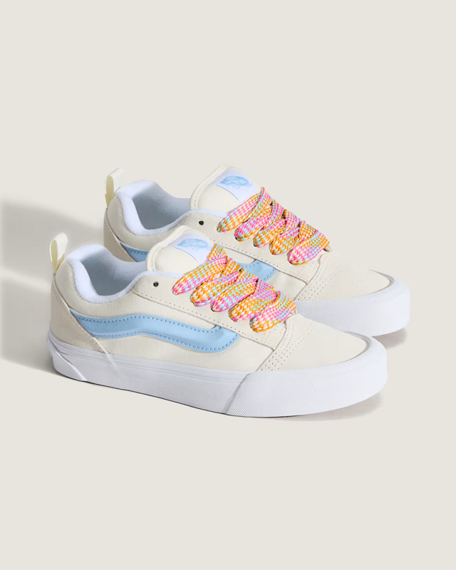 Tênis Knu Skool Fat Lace Oversized White Blue