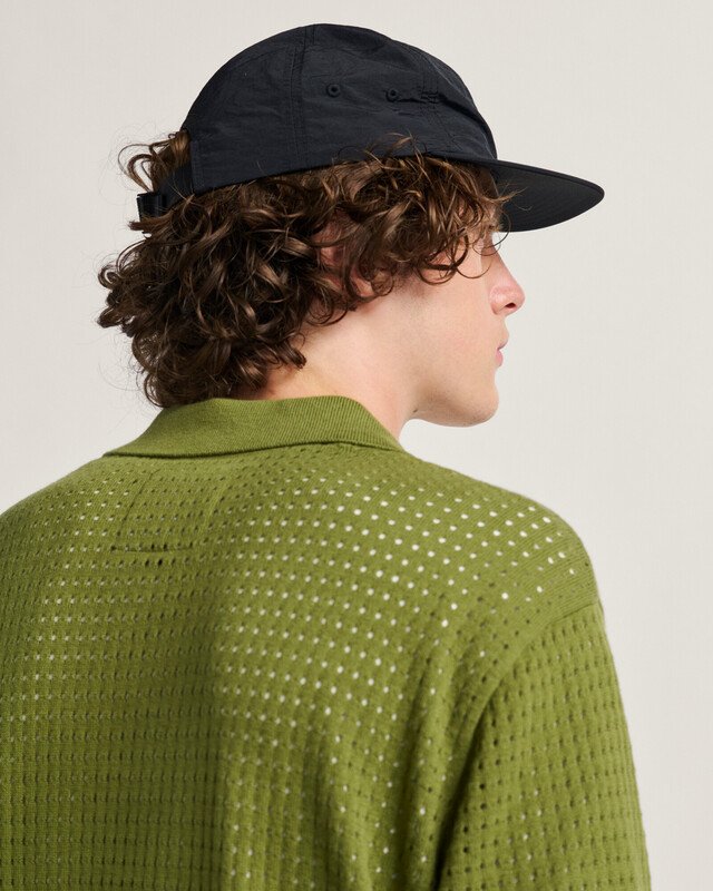 Camisa Feldman Sweater Polo Ss Loden Green White