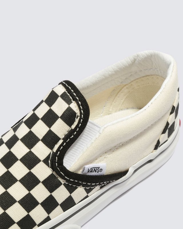Tênis Slip-On Infantil Checkerboard Black White