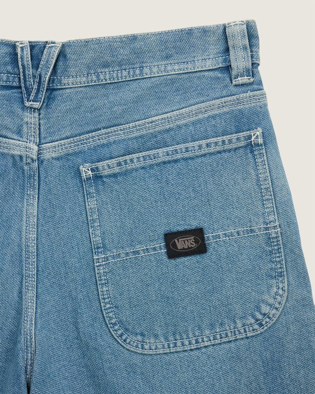 Bermuda Loose Chore Denim Stonewash Blue