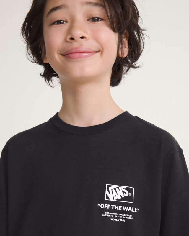 Camiseta Manga Curta Stacked Hi Black Infantil