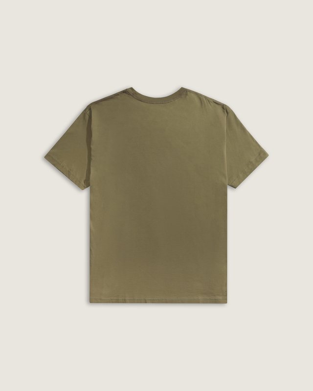 Camiseta Manga Curta New Left Chest Olive Brown
