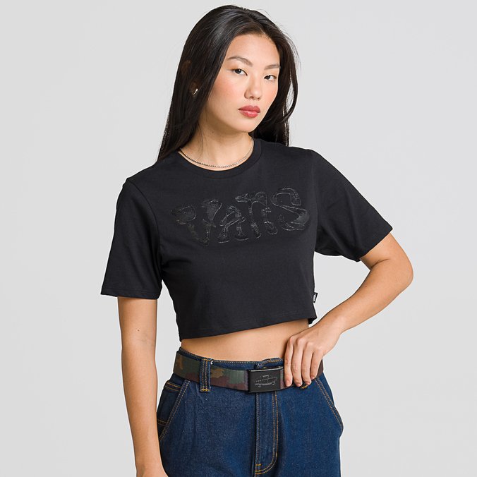 Camiseta Display Crew Crop II SS Black