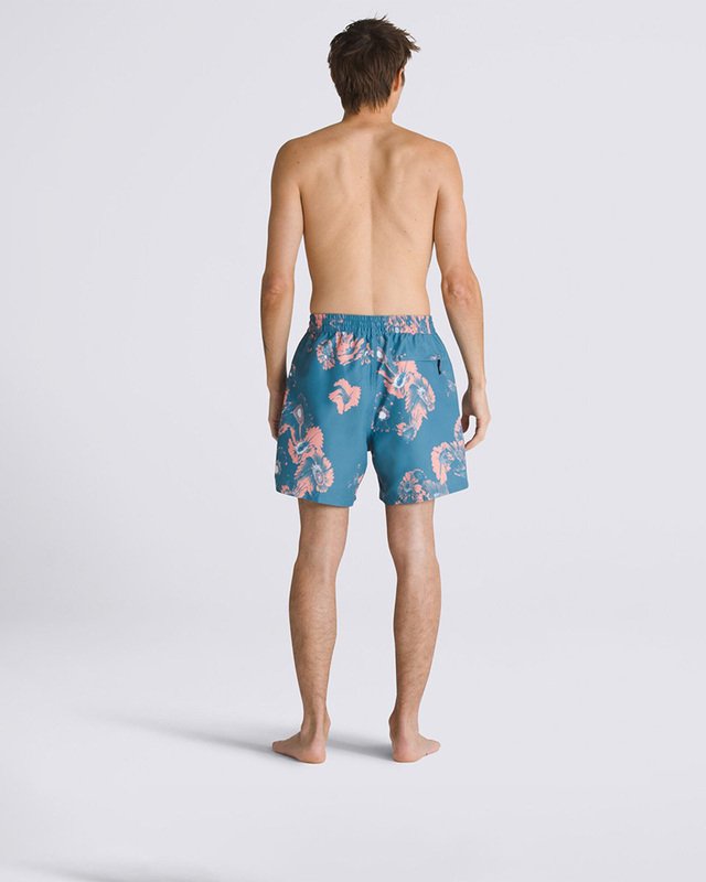 Boardshort Primary Print Elastic Warm Weather Bluestone