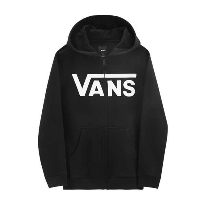 Moletom Vans Classic Zip Hoodie Infantil Black White