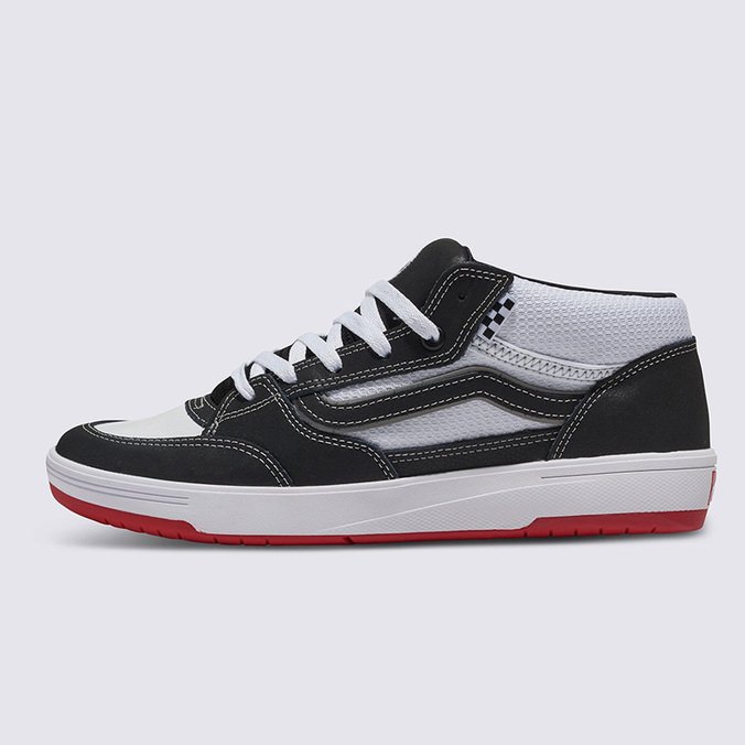 Tênis Skate Zahba Mid Black White Red