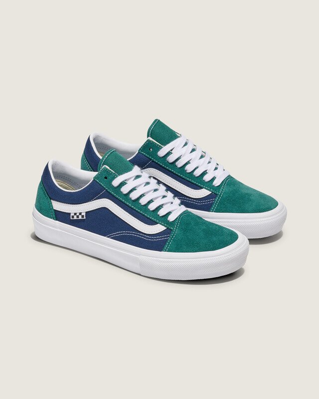 Tênis Old Skool Skate Tartan Green Blue