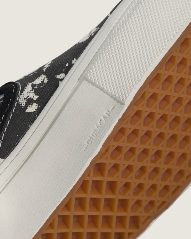 Tênis Skate Slip-On Skull Pile Black White Gum