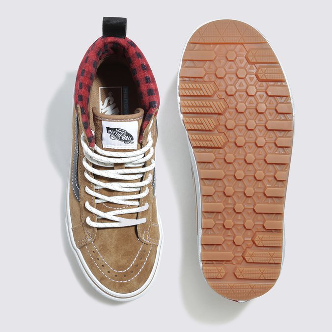 Vans de couro marrom deals