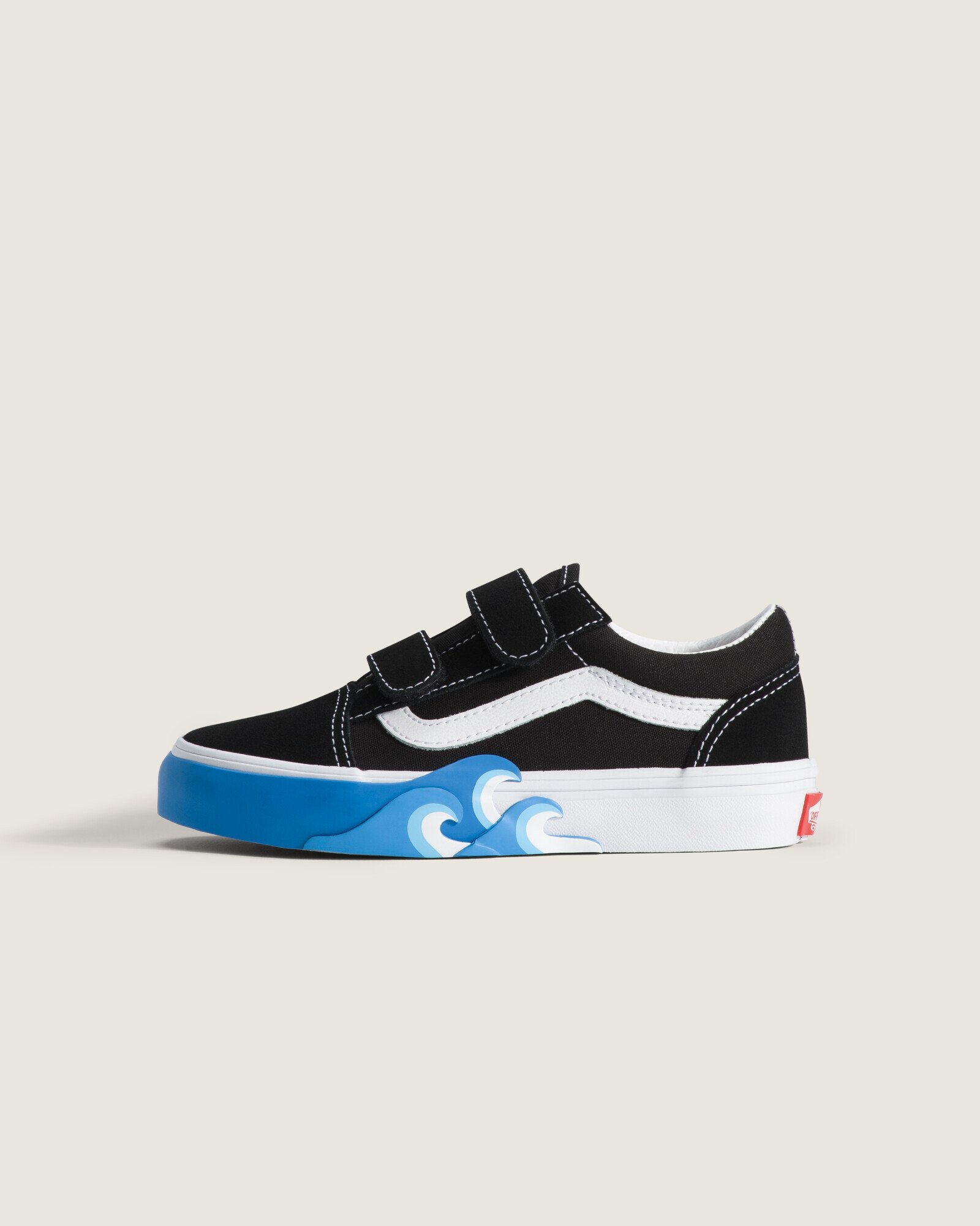 Tênis Old Skool V Black Bright Azure Infantil | Vans