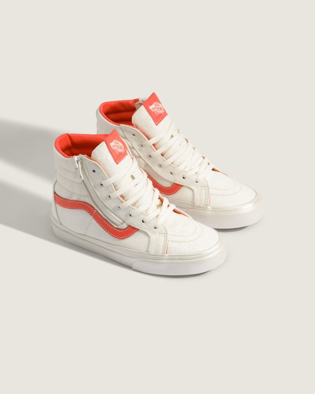 Tênis Sk8-Hi Glitter Pearl White Pink Infantil