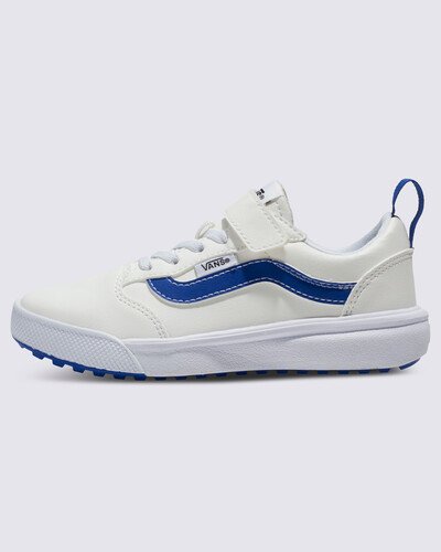 O design de sapato mais versátil da Vans até hoje, o UltraRange, agora está disponível para crianças, trazendo conforto e desempenho para o primeiro plano. Equipado com todos os mesmos benefícios da versão adulta, o Kids UltraRange 66 V garante que seus pequenos também possam "chegar lá". Finalizado com nossa icônica Sidestripe e coberto com um fecho de velcro para um ajuste personalizado, este sapato aprovado pelas crianças está pronto para qualquer coisa que o seu dia reserve.