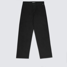 Uma calça chino versátil que oferece estilo e funcionalidade, a Calça Authentic Chino Loose Black permite que você deixe de se preocupar com seu equipamento e passe a se concentrar no skate. Esta calça chino de ajuste solto vem com bolsos dianteiros com espaço para moedas, bolsos traseiros embutidos com fechamento por botões e detalhes bordados e tachinhas em “Drop V” para maior resistência, com um toque de tradição, faixa de sarja em checkerboard na parte interna da braguilha e a etiqueta costurada na barra para exibir um toque especial quando as barras estão dobradas.