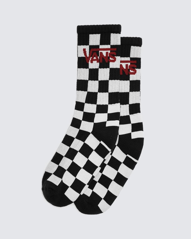 Meia Class Crew Infantil 30/35 Black Checkerboard (3 Pares)