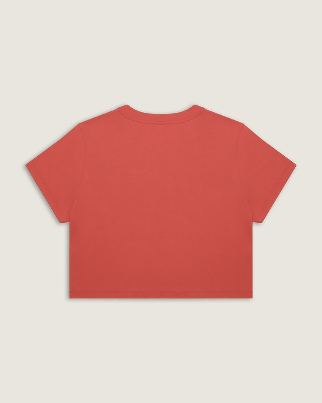 Camiseta Manga Curta Cropped Flying V Crimson Haze
