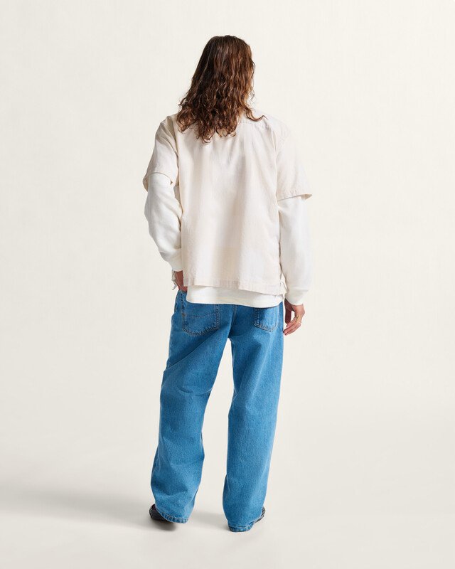 Calça Check-5 Baggy Denim Pant Seasonal Hero: Knu Skool Stone Wash Blue