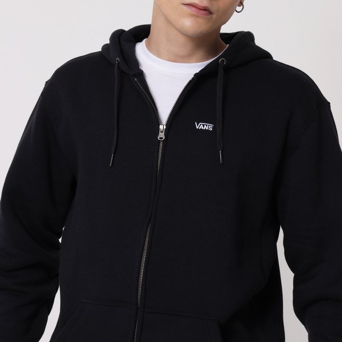 Moletom Basic Zip Hoodie Black | Vans