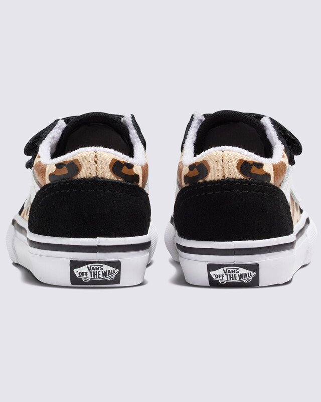 Tênis Old Skool Leopard Glitter Black Brown Infantil