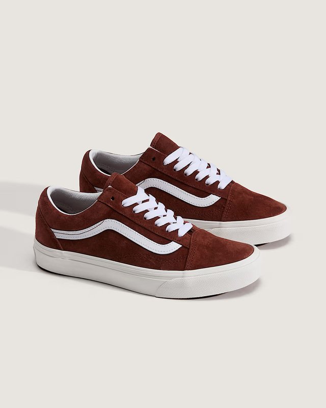 Tênis Old Skool Pig Suede Brown Earth True White