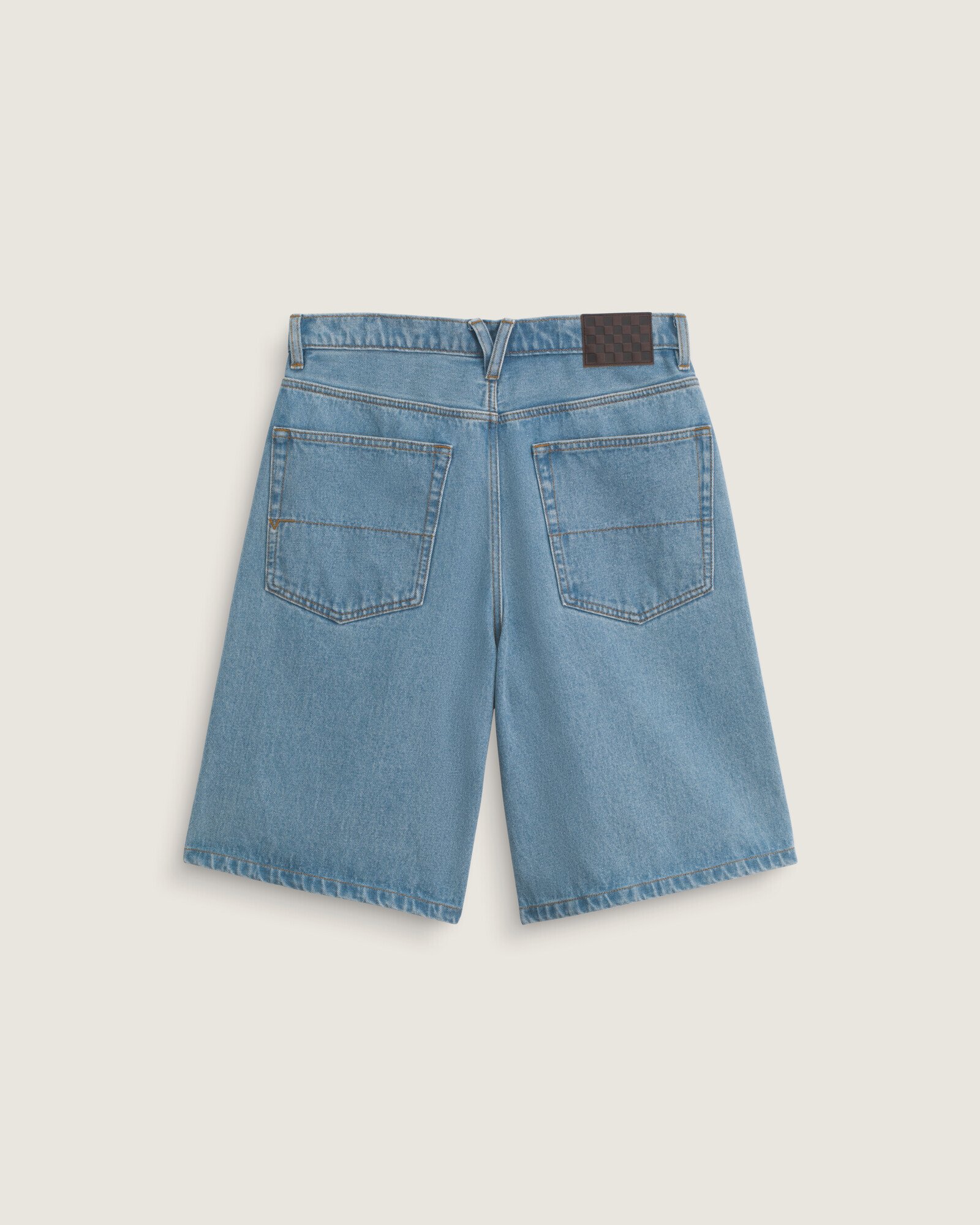 Bermuda Check 5 Baggy Denim Stonewash Blue | Vans